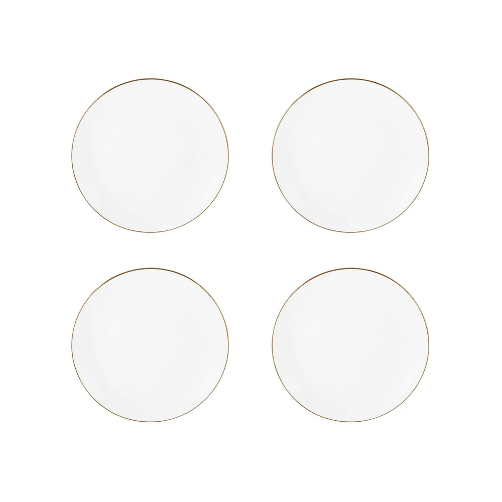 Maxwell & Williams ensemble de 4 assiettes coupe « White Gold »