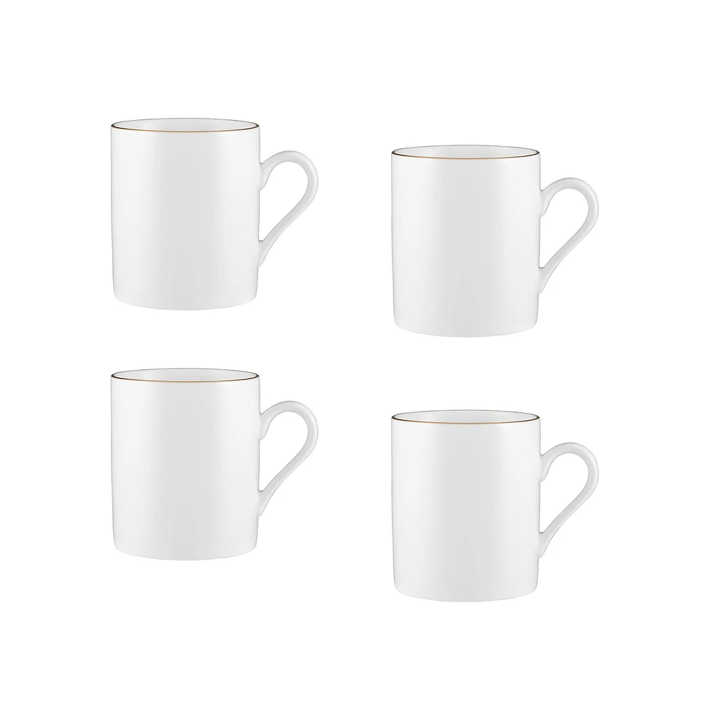Maxwell & Williams ensemble de 4 tasses « White Gold » - 300 ml