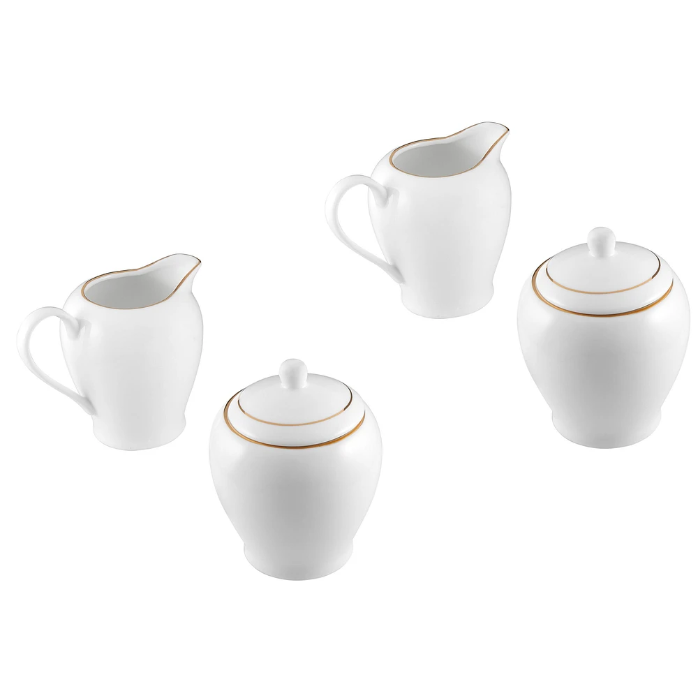 Maxwell & Williams Ensemble de crémier et sucrière « White Gold »