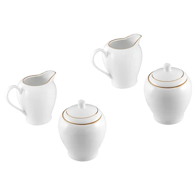 Maxwell & Williams White Gold Sugar & Creamer Set