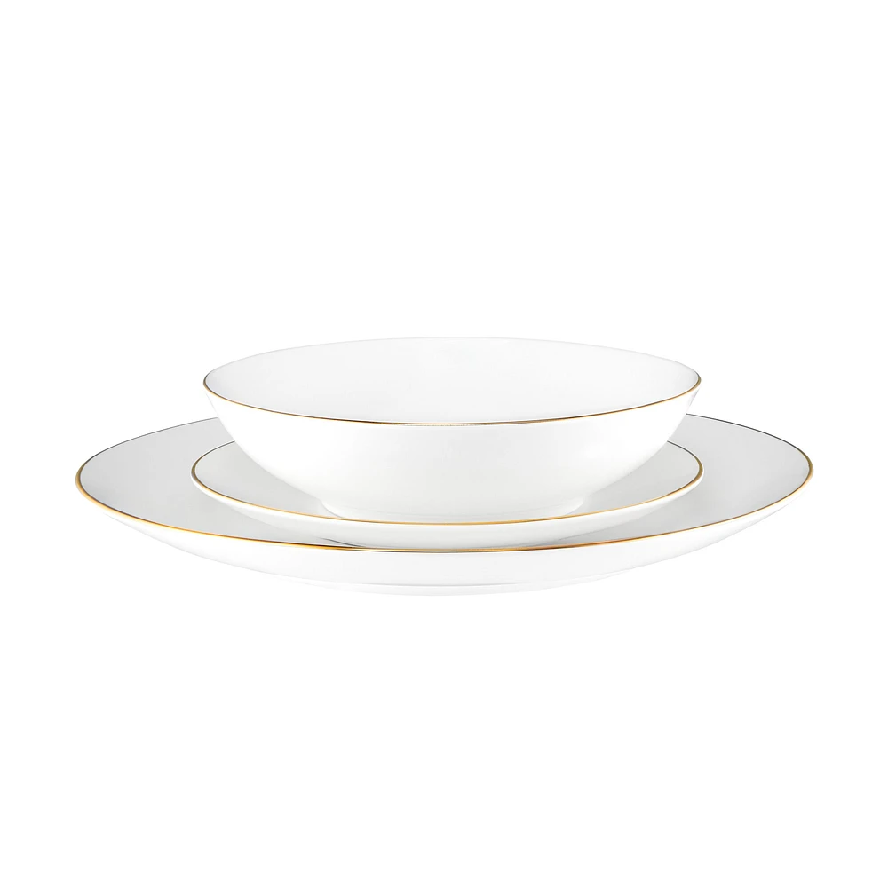 Maxwell & Williams White Gold 12-Piece Coupe Dinner Set