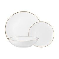 Maxwell & Williams White Gold 12-Piece Coupe Dinner Set