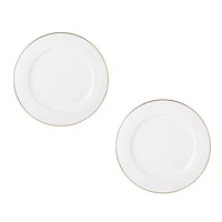 Maxwell & Williams Set of 2 White Gold Charger Plates - 30.5cm