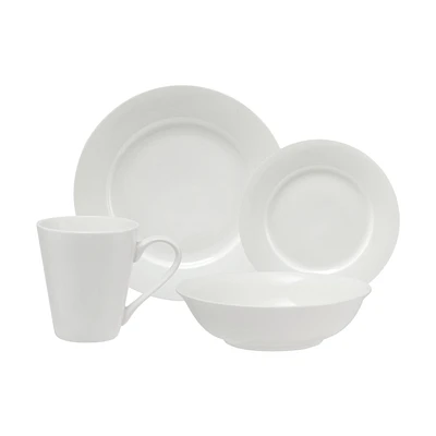 Maxwell & Williams White Basics Cosmopolitan Rim 16-Piece Dinner Set