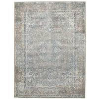 Tapis Oaklee bleu  5'3" x 7'3