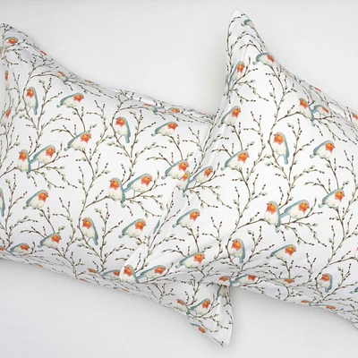 Chickadees  Flannel Sheet Set