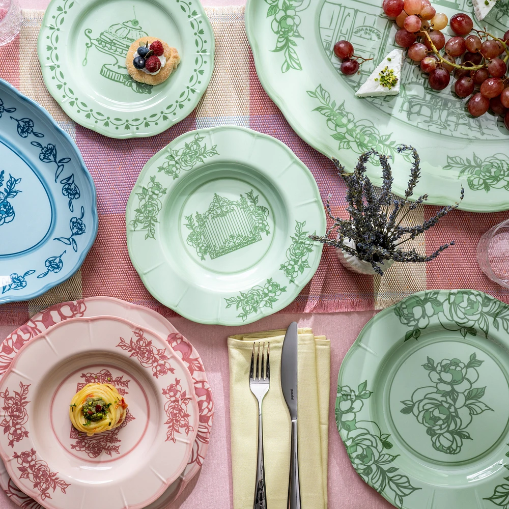 Josephine Assiette à dîner, 28 cm - Bleu clair