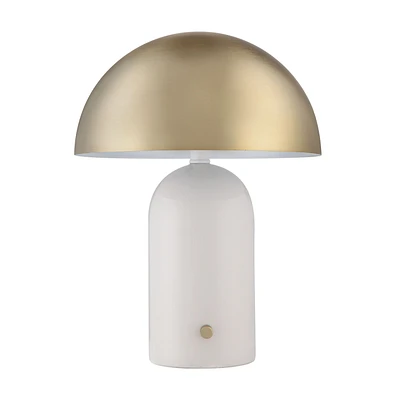 Solero 16" Tall Table Lamp with Dome Iron Shade