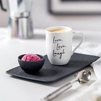 Plat à service rectangulaire « Manufacture Rock » par Villeroy & Boch » - noir