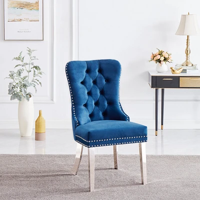 Set of 2 Nora Dining Chairs - Navy