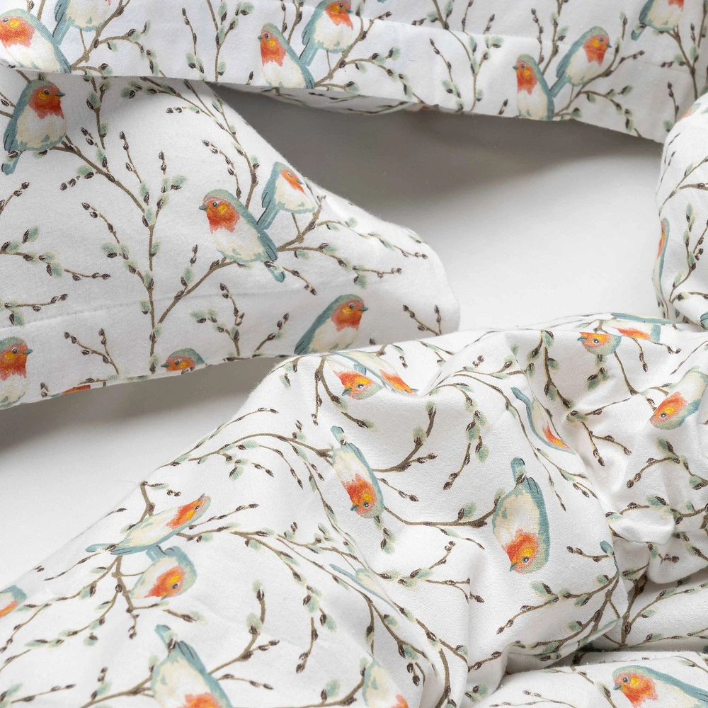 Chickadees  Flannel Sheet Set