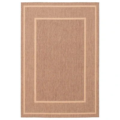 Sisal Beige and Tan Rug - 63 x 91