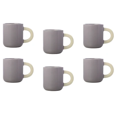 Maxwell & Williams Set of 6 Lilac Sherbet Mugs - 110ml