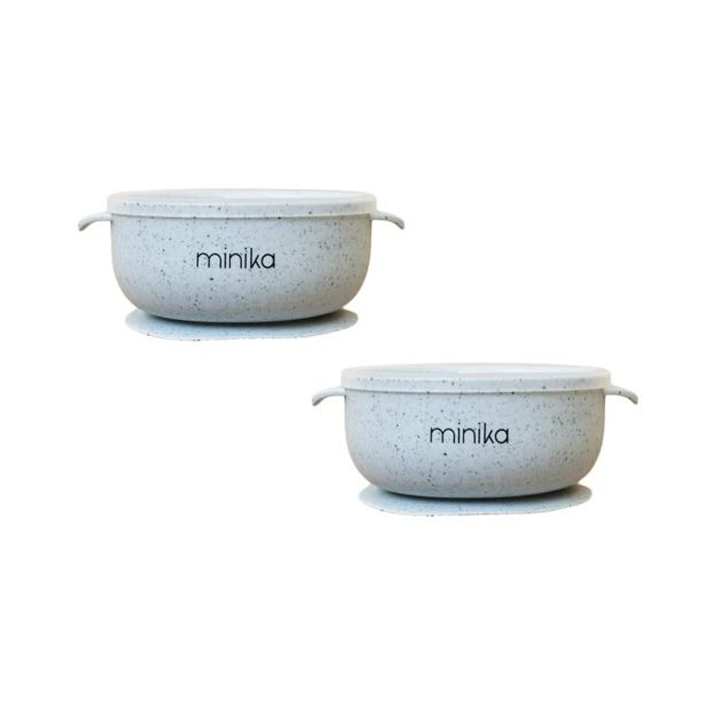 Minika Bowl with Suction - Pack of 2