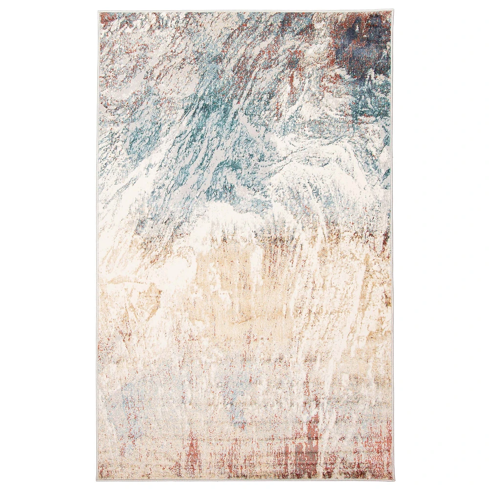 Tapis contemporain turquoise « Tribeca »