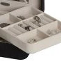 Mele and Co Giana Plush Fabric Fashion Jewellery Box