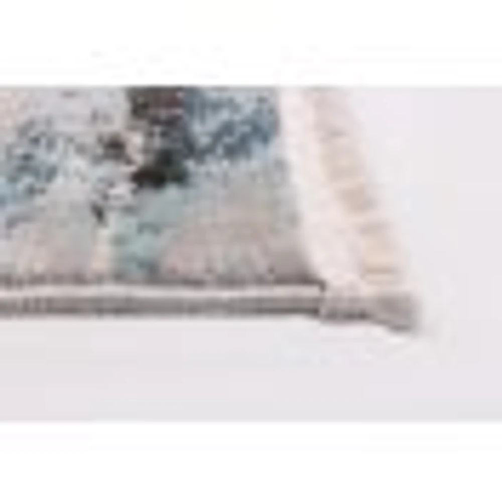 Delphine Blue, Ivory Rug