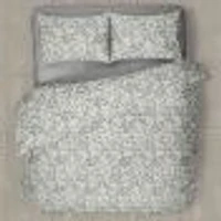 Chickadees Flannel Duvet Cover Set