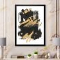 Gold and Black Drift I  Wall Art