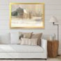 Winter on the Farm house  Canvas Art