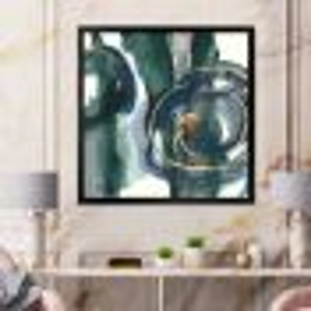 Indigo and Gold III  Canvas Wall Art Print