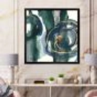 Indigo and Gold III  Canvas Wall Art Print