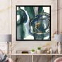 Indigo and Gold III  Canvas Wall Art Print