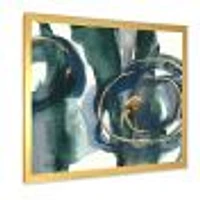 Indigo and Gold III  Canvas Wall Art Print