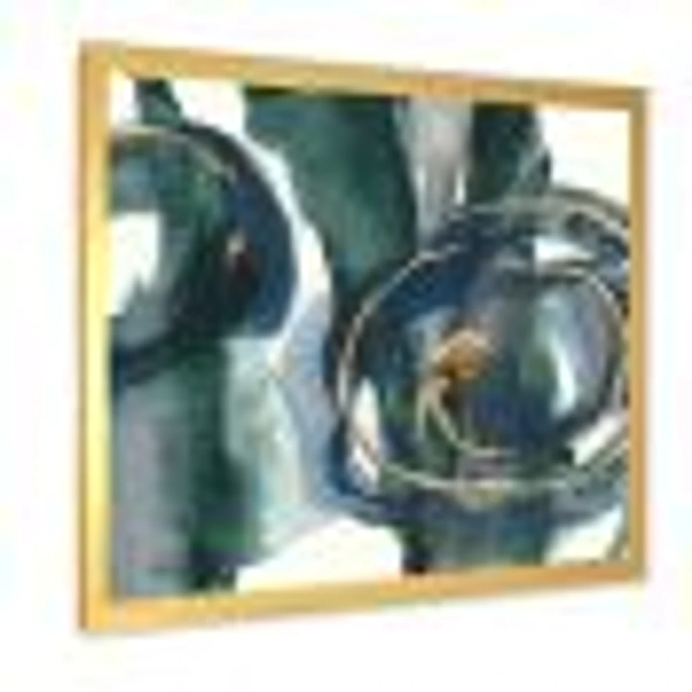 Indigo and Gold III  Canvas Wall Art Print