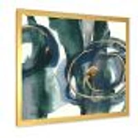 Indigo and Gold III  Canvas Wall Art Print