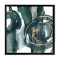 Indigo and Gold III  Canvas Wall Art Print