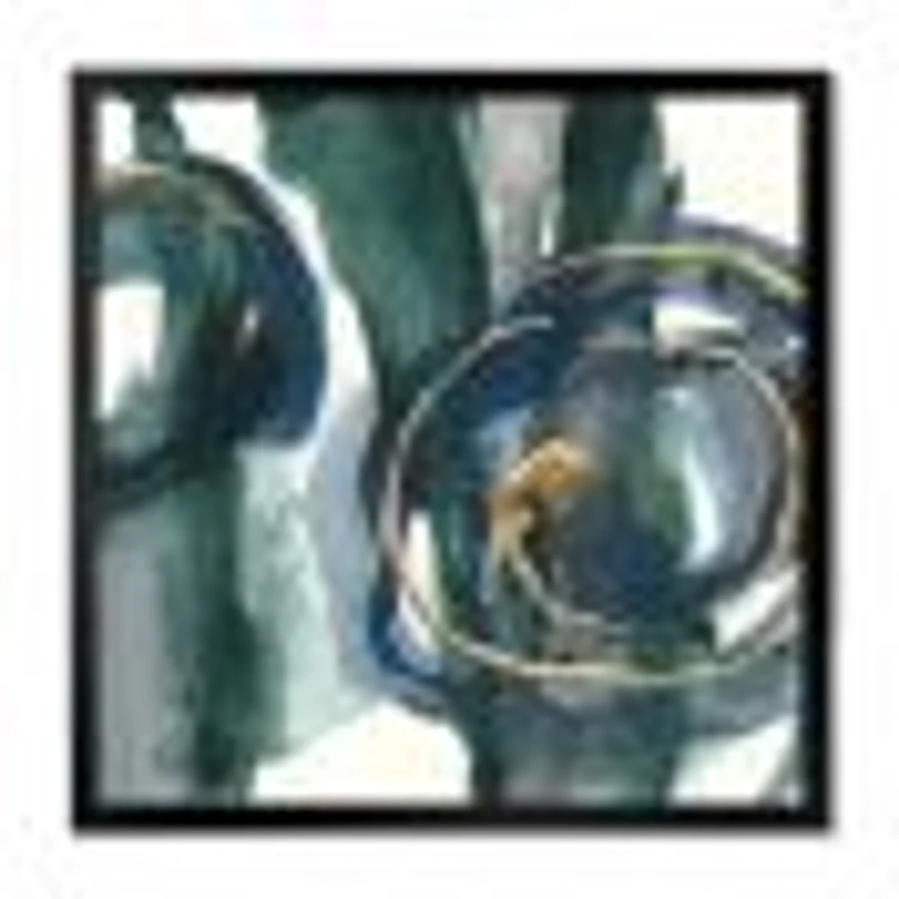 Indigo and Gold III  Canvas Wall Art Print