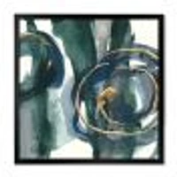 Indigo and Gold III  Canvas Wall Art Print