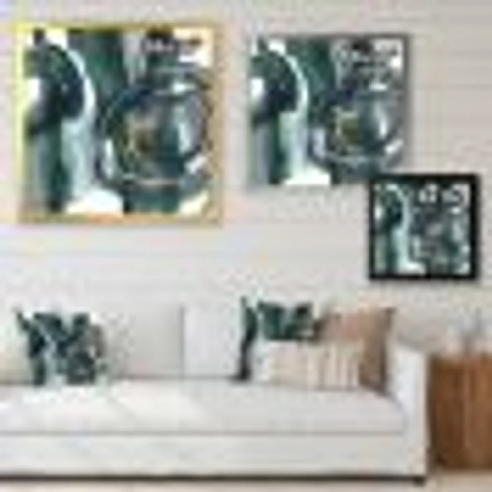 Indigo and Gold III  Canvas Wall Art Print