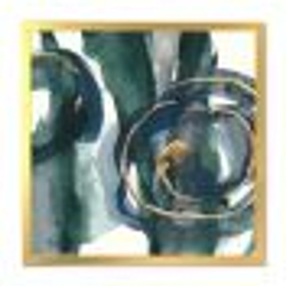 Indigo and Gold III  Canvas Wall Art Print