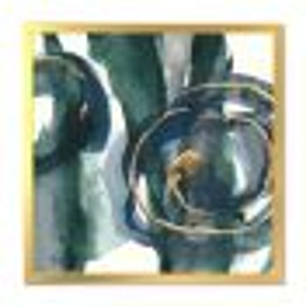 Indigo and Gold III  Canvas Wall Art Print