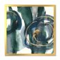 Indigo and Gold III  Canvas Wall Art Print