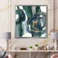 Indigo and Gold III  Canvas Wall Art Print