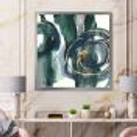 Indigo and Gold III  Canvas Wall Art Print