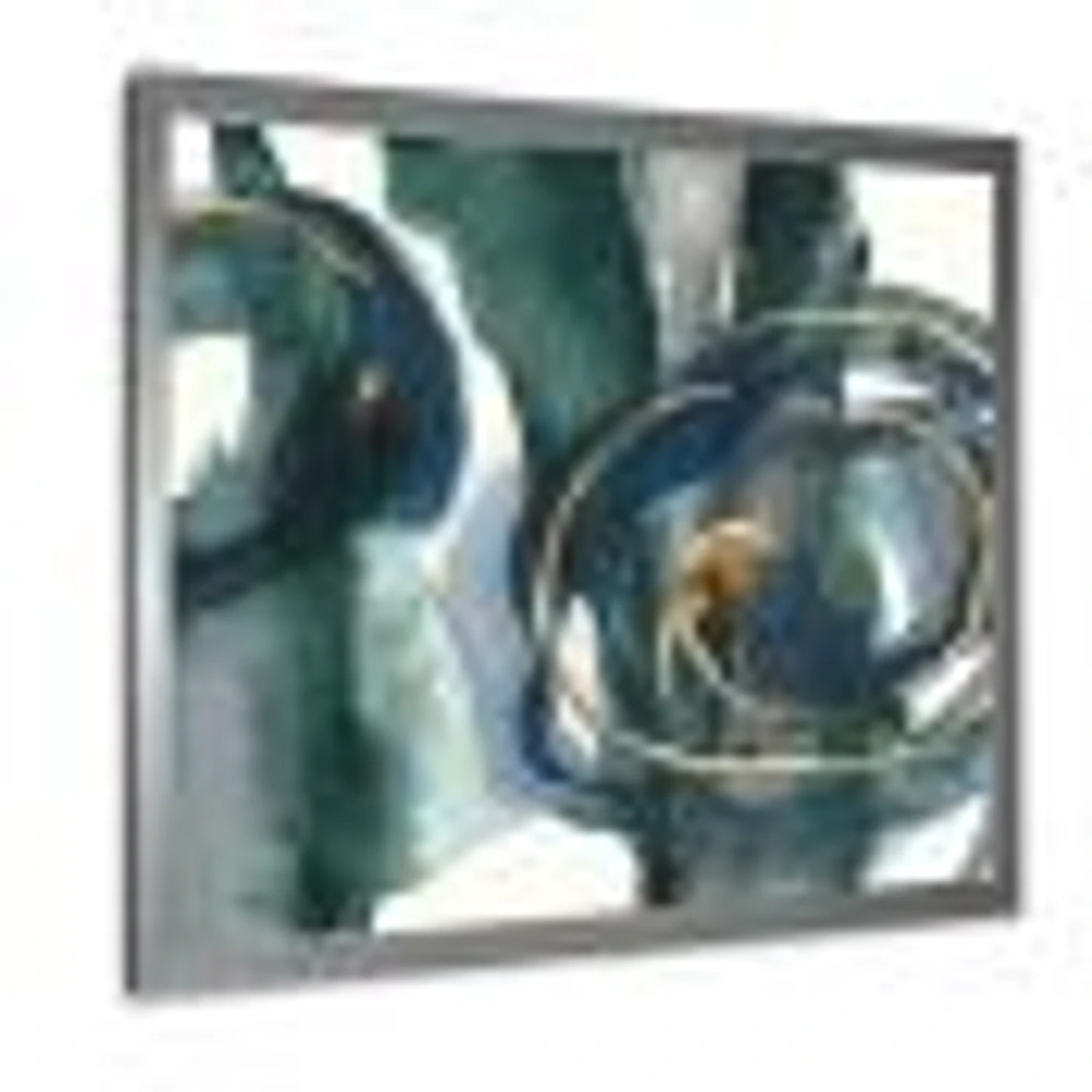 Indigo and Gold III  Canvas Wall Art Print