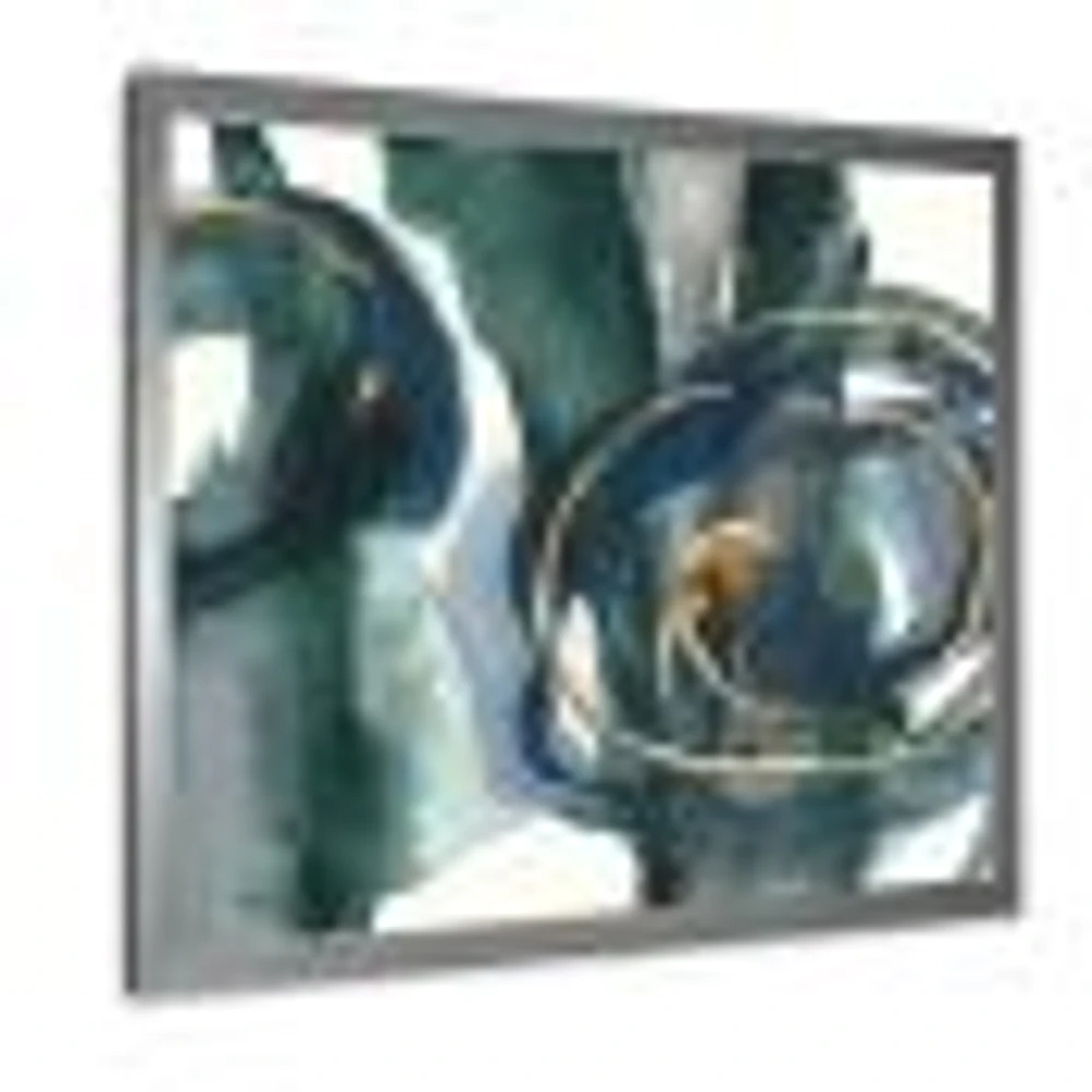 Indigo and Gold III  Canvas Wall Art Print