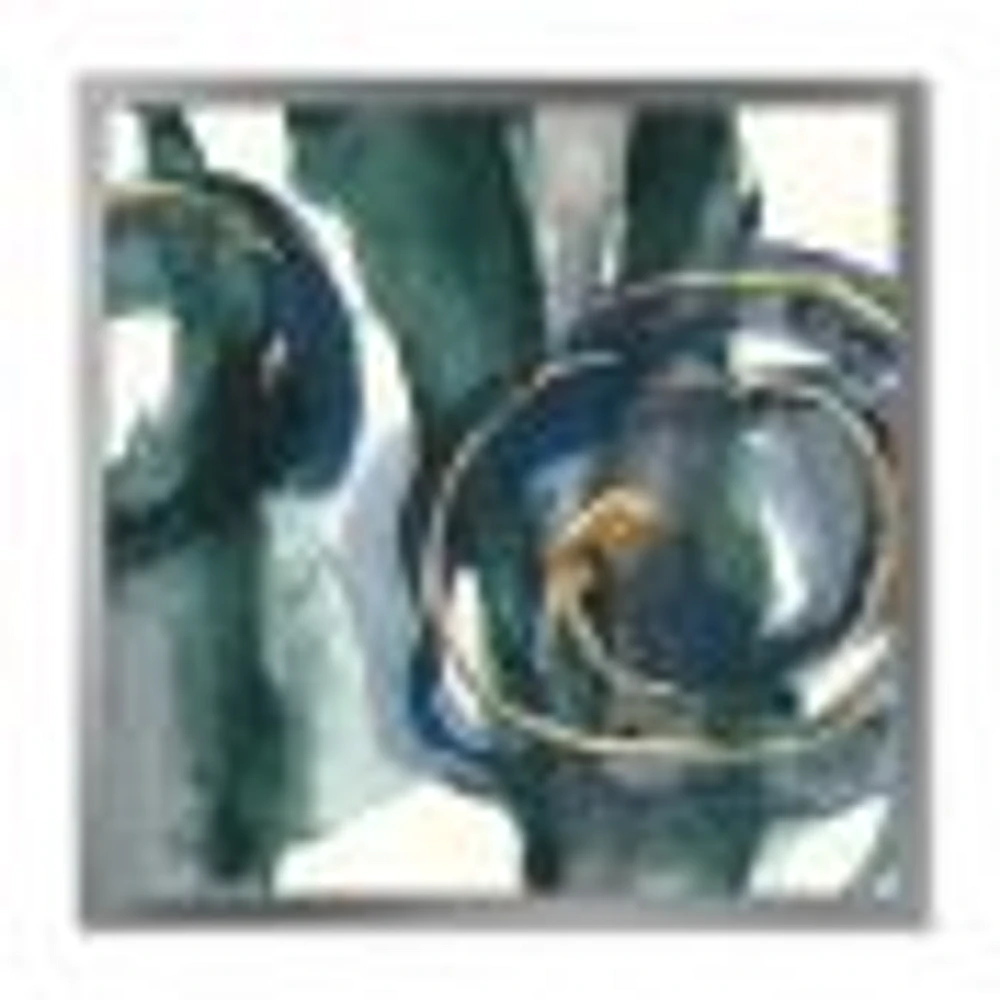 Indigo and Gold III  Canvas Wall Art Print