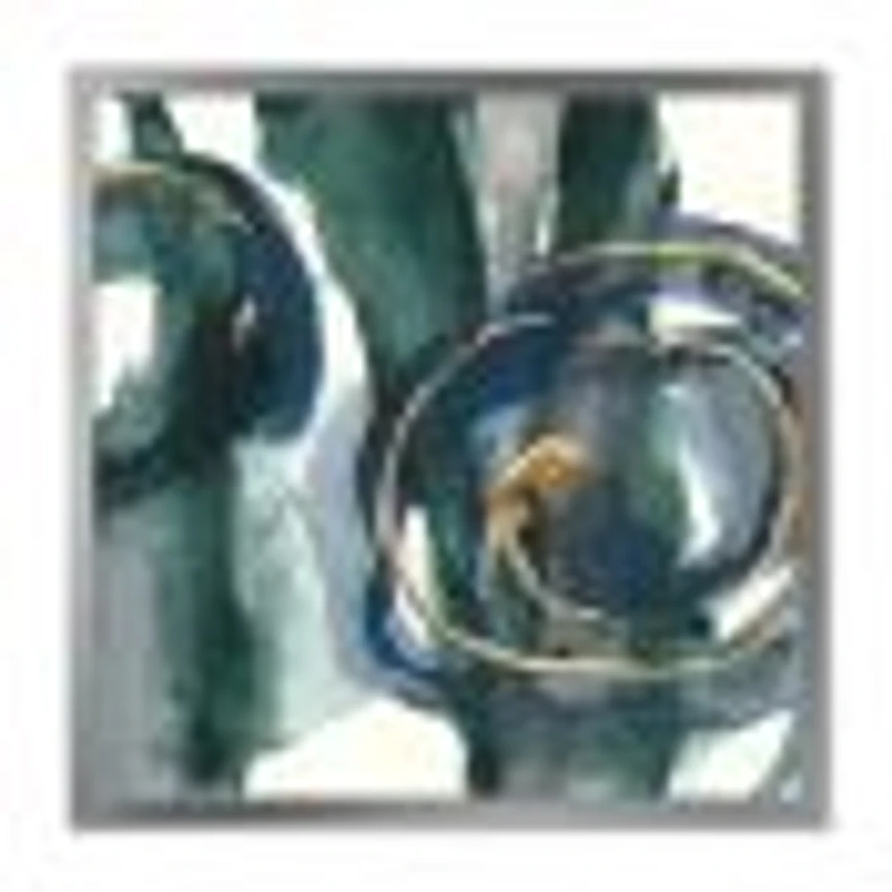 Indigo and Gold III  Canvas Wall Art Print