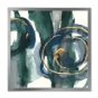 Indigo and Gold III  Canvas Wall Art Print