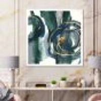 Indigo and Gold III  Canvas Wall Art Print