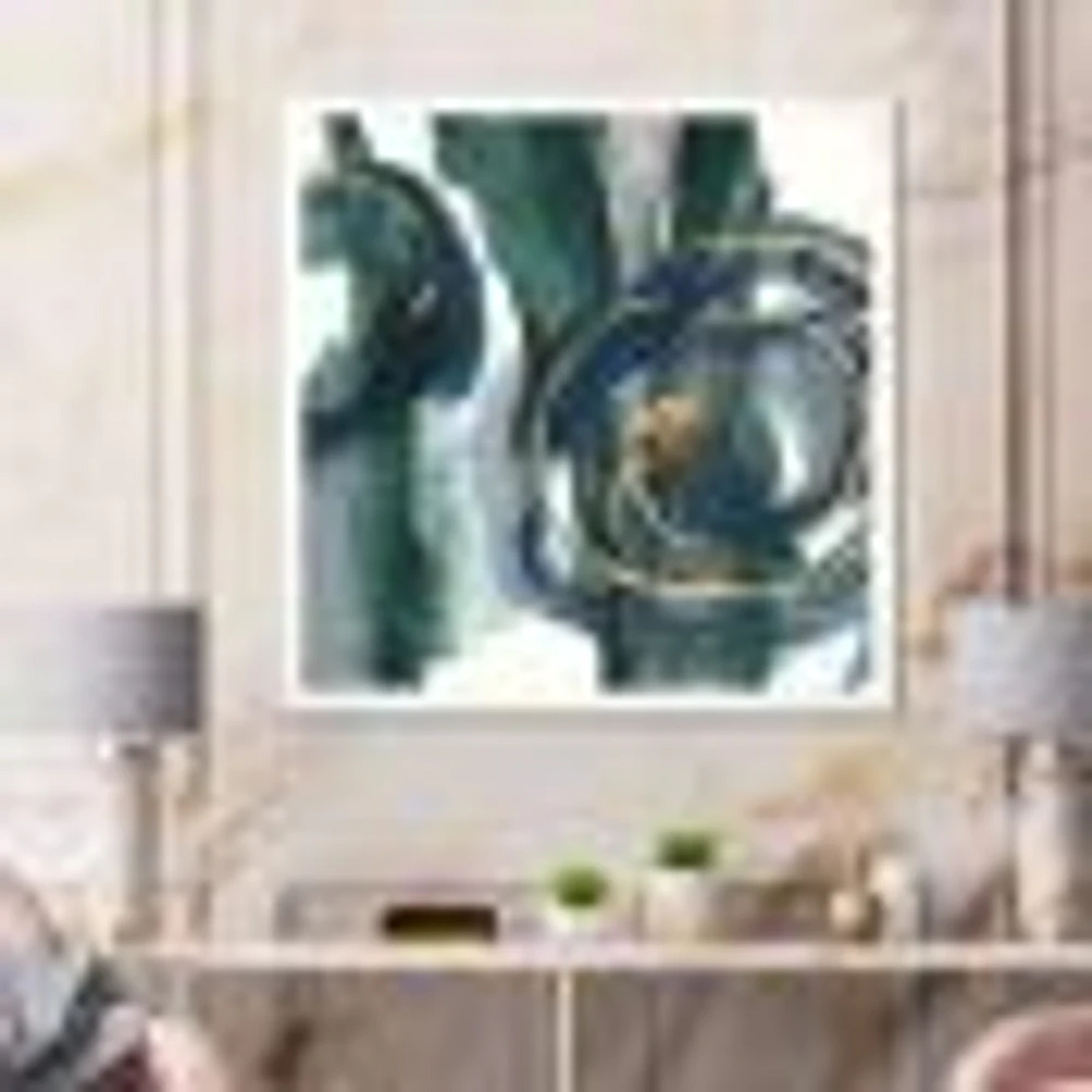 Indigo and Gold III  Canvas Wall Art Print