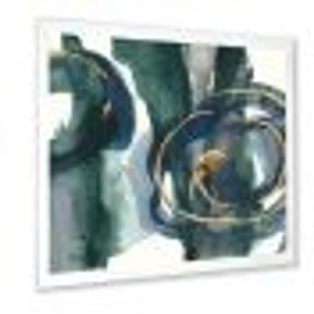 Indigo and Gold III  Canvas Wall Art Print