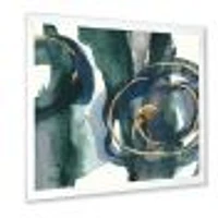 Indigo and Gold III  Canvas Wall Art Print