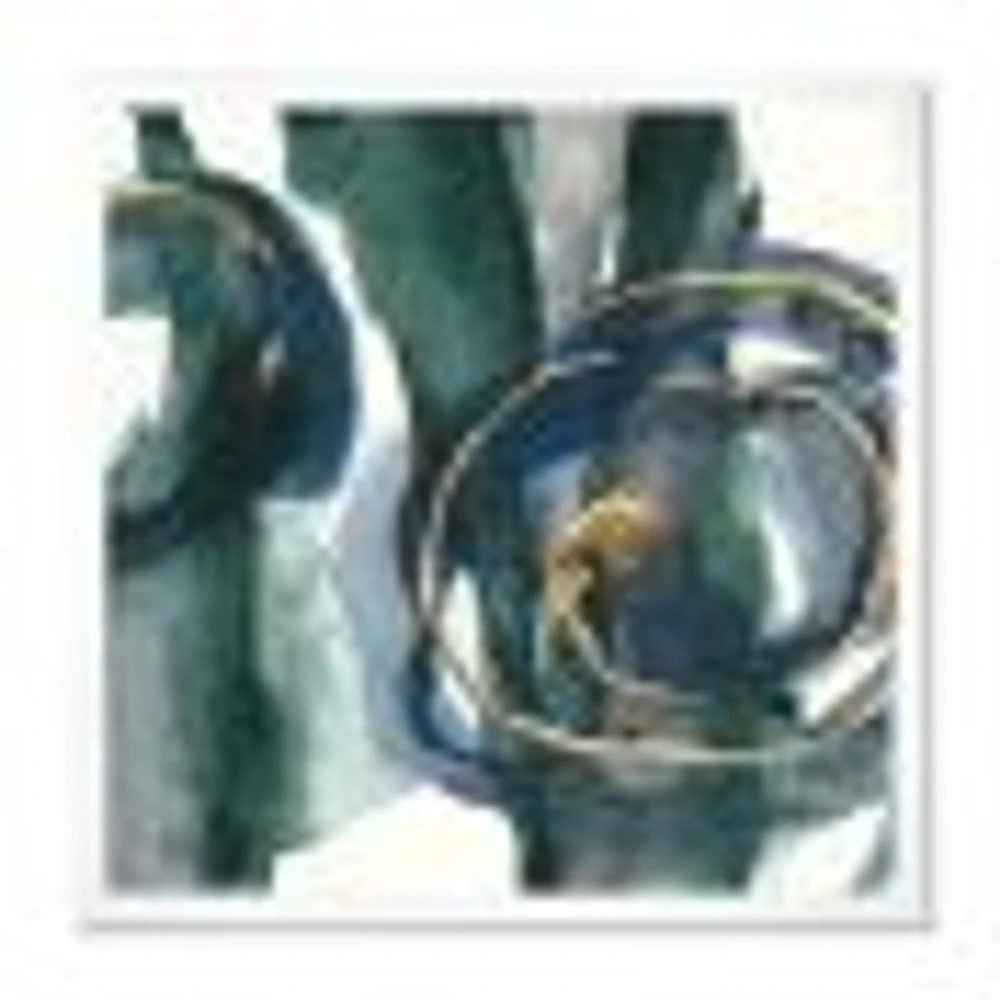 Indigo and Gold III  Canvas Wall Art Print