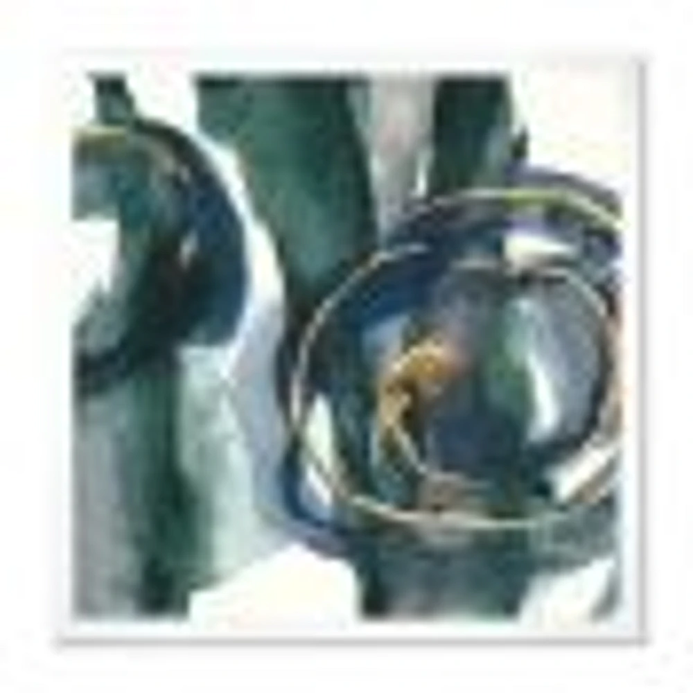 Indigo and Gold III  Canvas Wall Art Print
